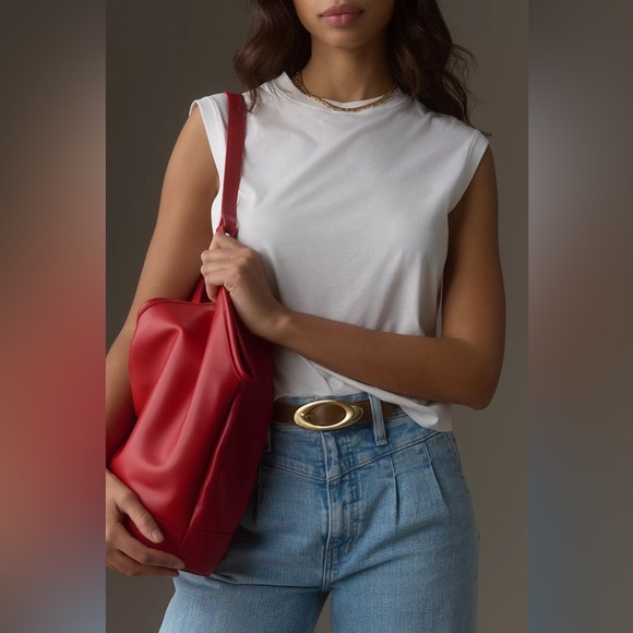 Hudson Jodie Pleated High-Rise Wide-Leg Jeans - Picture 4 of 6